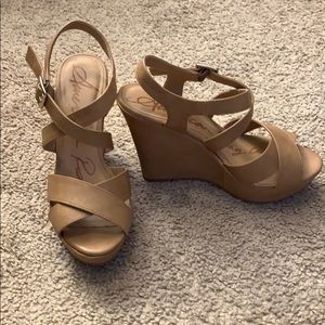 American Rag Wedge Sandals Size 6
